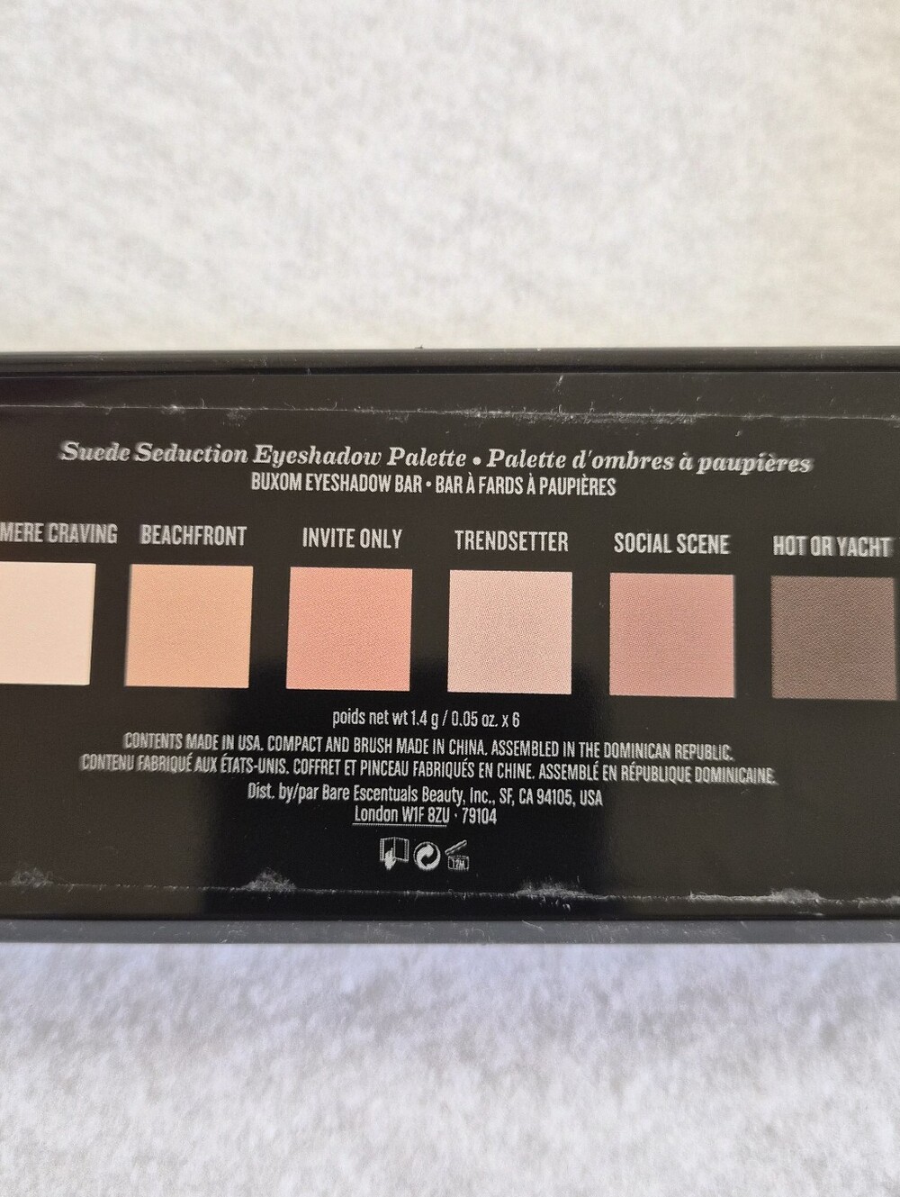 BUXOM Suede Seduction Eyeshadow Palette - Beige, Taupe, Warm Nude Shades - Picture 6 of 7